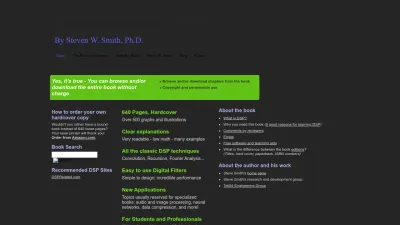 Screenshot of Dspguide.com