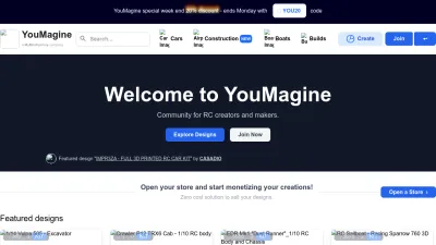 Screenshot of Youmagine.com