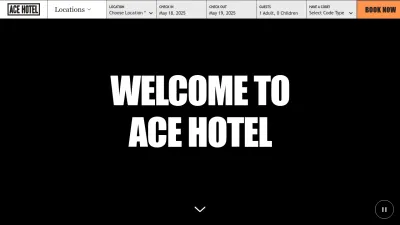 Screenshot preview of acehotel.com