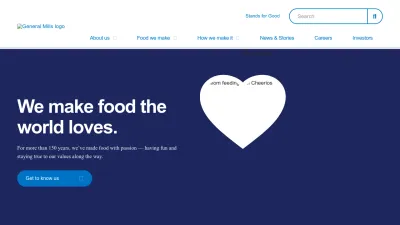 Screenshot of Generalmills.com