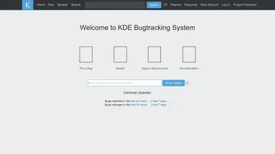 Screenshot of Bugs.kde.org