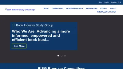 Screenshot of Bisg.org