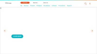 Screenshot of Dhiraagu.com.mv