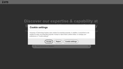 Screenshot of Profiles.uts.edu.au