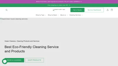 Screenshot of Aspenclean.com