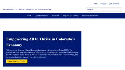 Screenshot of Oedit.colorado.gov