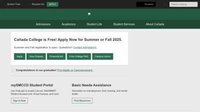Screenshot of Canadacollege.edu