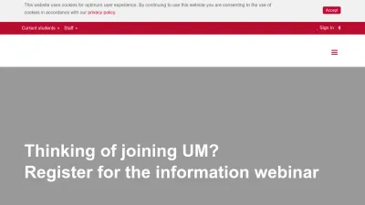 Screenshot of Um.edu.mt