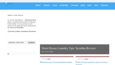 Screenshot of Foxnomad.com