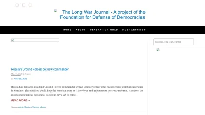 Screenshot of Longwarjournal.org