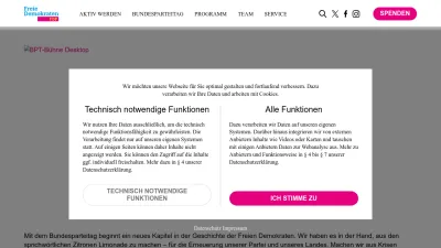 Screenshot of Fdp.de