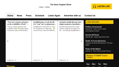 Screenshot of Fubarradio.com