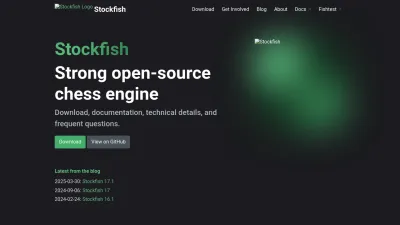 Screenshot of Stockfishchess.org