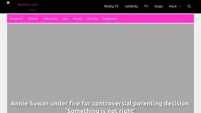 Screenshot of Monstersandcritics.com