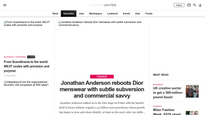 Screenshot preview of fashionunited.uk