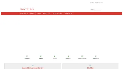 Screenshot of Jimcollins.com