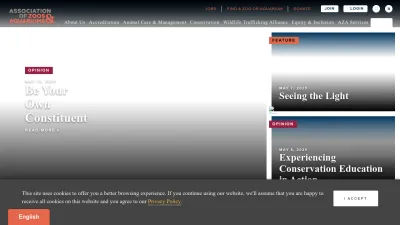 Screenshot of Aza.org