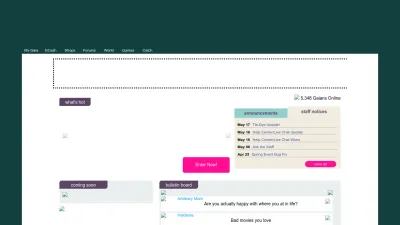 Screenshot of Gaiaonline.com