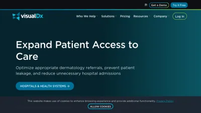 Screenshot of Visualdx.com