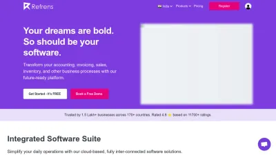 Screenshot preview of refrens.com