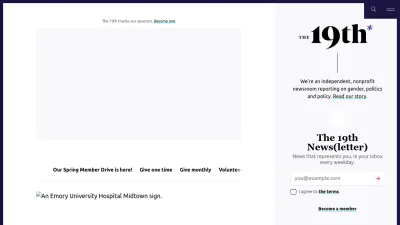 Screenshot of 19thnews.org