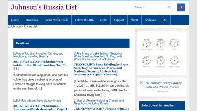 Screenshot of Russialist.org