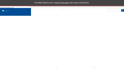 Screenshot of Fnal.gov