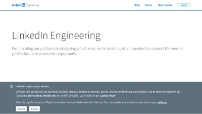 Screenshot of Engineering.linkedin.com