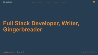 Screenshot of Timshedor.com