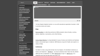 Screenshot of Theness.com