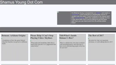 Screenshot of Shamusyoung.com