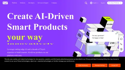 Screenshot of Tuya.com