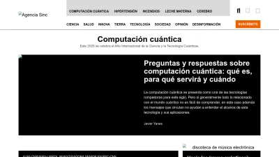 Screenshot of Agenciasinc.es