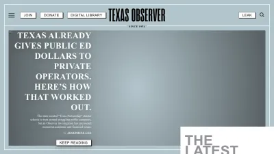 Screenshot of Texasobserver.org