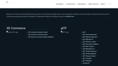 Screenshot of Github.khronos.org