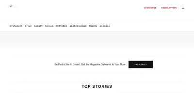 Screenshot of Tatler.com