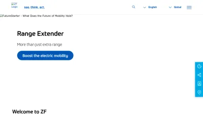 Screenshot of Zf.com