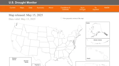 Screenshot of Droughtmonitor.unl.edu