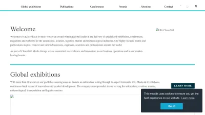 Screenshot of Ukimediaevents.com