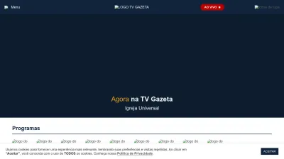 Screenshot of Tvgazeta.com.br