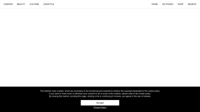 Screenshot of Crfashionbook.com