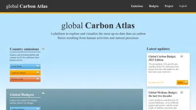 Screenshot of Globalcarbonatlas.org