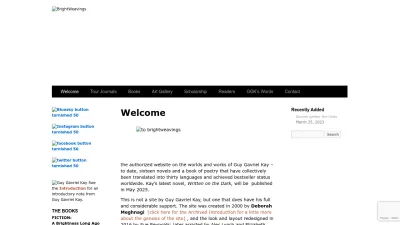 Screenshot of Brightweavings.com