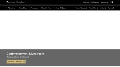Screenshot of Ucdenver.edu