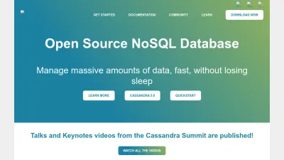 Screenshot of Cassandra.apache.org