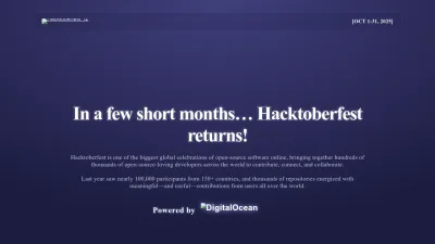 Screenshot preview of hacktoberfest.com