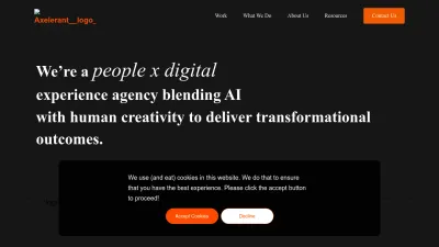 Screenshot of Axelerant.com