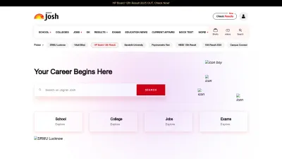 Screenshot of Jagranjosh.com