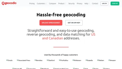 Screenshot of Geocod.io