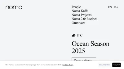 Screenshot of Noma.dk